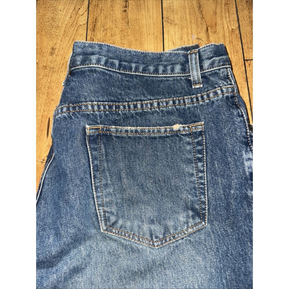 VNTG Mossimo Button Fly Denim Jeans Blue 34x30 Made In Mexico Classic Straight - Picture 2 of 8